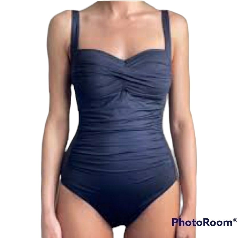 BLACK ONE PIECE BOND-EYE AUSTRALIA BATHING SUIT - Picture 2 of 8